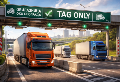 НА ОБИЛАЗНИЦИ ОКО БЕОГРАДА ОД 1. АПРИЛА САМО ТАГ ЗА КАМИОНЕ Почиње безбаријерна наплата путарине за ову категорију возила