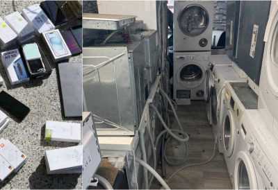 ПОЛИЦИЈСКА ЗАПЛЕНА РОБЕ ВРЕДНЕ СКОРО МИЛИОН ДИНАРА Тројка продавала белу технику и мобилне телефоне на црно