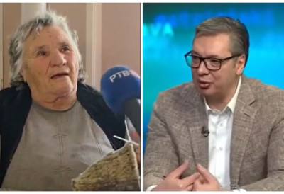 (ВИДЕО) "ДА ЈЕ ЖИВ И ЗДРАВ 100 ГОДИНА" Бака Лепосава плете чарапе председнику Вучићу, а ево како му је ЧЕСТИТАЛА 56. РОЂЕНДАН
