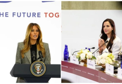 (ВИДЕО) ДВЕ ПРВЕ ДАМЕ ПОПРИЧАЛЕ НА СРПСКОМ У СРЕД АМЕРИКЕ Тамара Вучић се састала са Меланијом Трамп, ево о чему су разговарале