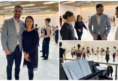 ГРАДОНАЧЕЛНИК МИЋИН СА ПРВАЦИМА ЛОНДОНСКОГ КРАЉЕВСКОГ БАЛЕТА Позвао суграђане на сутрашње извођење "Жизеле"