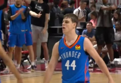 ТОПИЋУ ИЗМАКАО ДАБЛ-ДАБЛ ЗА ДЛАКУ: Српски кошаркаш забележио 11 поена и девет асистенција за Оклахома Сити Блу у Развојној лиги