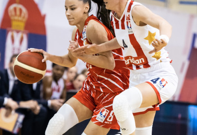 КОШАРКАШИЦЕ ВОЈВОДИНЕ БЕЗ СЕНЗАЦИЈЕ У ПОЛУФИНАЛУ КУПА МИЛАН ЦИГА ВАСОЈЕВИЋ Црвена звезда лако до финала