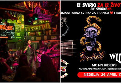 ОД ПОРТАЛА „СВИРКЕНС” ДО ХУМАНИТАРНОГ ПОКРЕТА Враћају наду акцијом „12 свирки за 12 живота” КОНЦЕРТ ЗА НАШУ БРАНКИЦУ