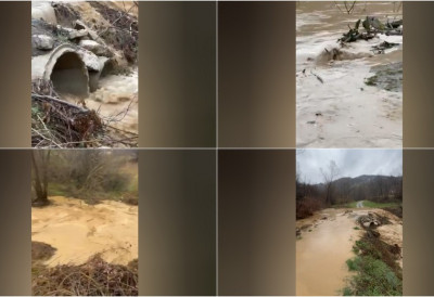 (ВИДЕО) БУЈИЧНА РЕКА УЗНЕМИРИЛА МЕШТАНЕ ОСОНИЦЕ Излила се вода из корита, угрожен и локални рибњак