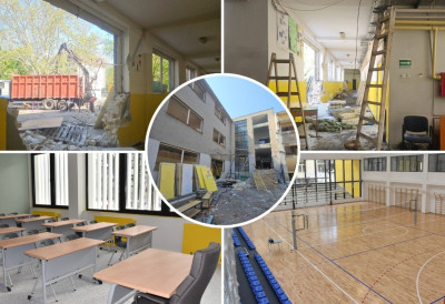 (ФОТО, ВИДЕО) СТАРА ЗГРАДА ОШ „МИЛОШ ЦРЊАНСКИ” У НОВОМ САДУ СЕ РУШИ Настава у новој осмолетки за 1.600 ђака; Репортери "Дневника" на лицу места ЕВО ШТА ЋЕ БИТИ ИЗГРАЂЕНО НА МЕСТУ СТАРОГ ОБЈЕКТА