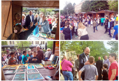 ОДРЖАН ВАСКРШЊИ БАЗАР У СРЕМСКИМ КАРЛОВЦИМА Најмлађи положили испит из хуманости (ФОТО, ВИДЕО)