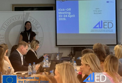 МЕЂУНАРОДНИ ERASMUS+ ПРОЈЕКАT AI-TRANSFORMED НА ФТН-у Трансформација образовања кроз вештачку интелигенцију