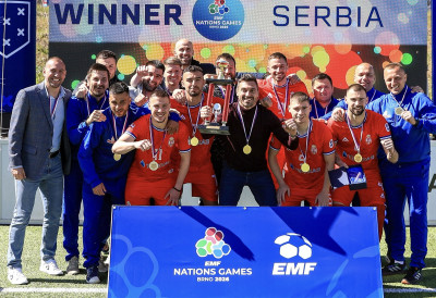 У БРНУ, ТРИЈУМФ СЕЛЕКЦИЈЕ СРБИЈЕ У МИНИФУДБАЛУ У А ГРУПИ ЛИГЕ НАЦИЈА  И победа и појединачне титуле