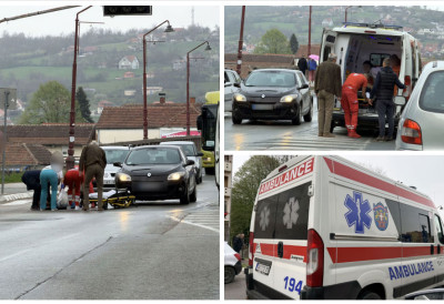 ТЕШКА САОБРАЋАЈНА НЕСРЕЋА Аутомобил ударио пешака на прелазу, Хитна помоћ на лицу места (ФОТО)