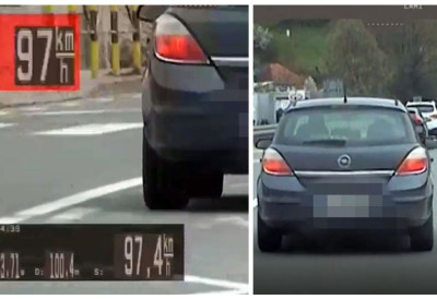 ПРЕСРЕТАЧ ”УХВАТИО” ОПЕЛ ИСПРЕД ШКОЛЕ Дозвољено 30 а он ”журио” 97км на час (ВИДЕО)