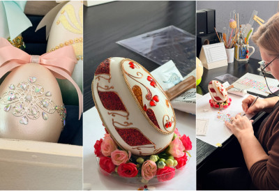 (ФОТО, ВИДЕО) СУБОТИЧАНКА СТВАРА РЕМЕК-ДЕЛА ПОПУТ ФАБЕРЖЕА У њеним рукама гушчја јаја постају уметничка дела