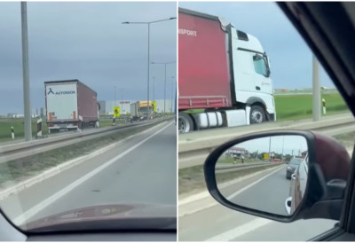 (ВИДЕО) "ОВО ЈЕ НЕКА НОВА ПАНДЕМИЈА" Избегнута трагедија на српским путевима- Камион на искључењу возио у СУПРОТНОМ СМЕРУ! Погледајте где се зауставио, други камионџија му ишао у сусрет