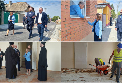 (ФОТО, ВИДЕО) НОВИ ПРОЈЕКТИ У СРЕМСКИМ КАРЛОВЦИМА Маја Гојковић обишла реконструисану улицу и присуствовала почетку радова на Богословском интернату