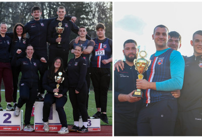 АТЛЕТСКИ КЛУБ ВОЈВОДИНА ДОМИНИРАО НА КУПУ СРБИЈЕ У БАЦАЊИМА: Пехари у црвено-белој боји