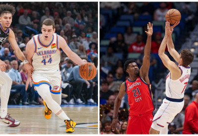 (ВИДЕО) БОГДАНОВИЋ РЕШЕТАО, ТОПИЋ ОПЕТ ДО ДАБЛ-ДАБЛА: Пљуштале тројке капитена „орлова“, Срби искористили прилику