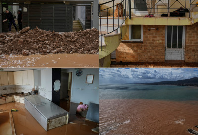 (ФОТО) ОЛУЈА ЕРМИНИО ПОГОДИЛА ГРЧКУ: Обарала дрвеће, донела бујице ЈЕДНА ОСОБА ПОГИНУЛА