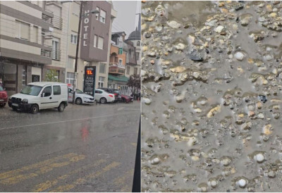 (ВИДЕО) ГРАД ПАO НА ТЕЛЕПУ Изненађење усред априла, али без већих последица