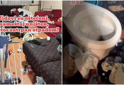(ВИДЕО) ИЗНАЈМИЛИ СТАН ПОРОДИЦИ СА ДЕТЕТОМ У ПАНЧЕВУ, КАД СУ ВИДЕЛИ ШТА ИХ ЈЕ САЧЕКАЛО ЖЕЛУДАЦ ИМ СЕ ПРЕВРНУО Руинирали простор, оставили неплаћене рачуне
