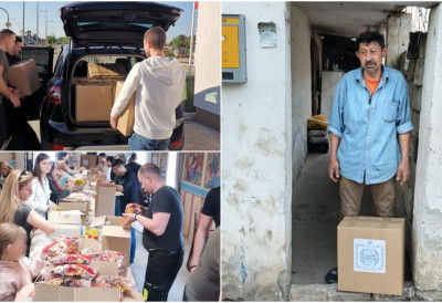 ПОДЕЉЕНИ ПАКЕТИ ПОМОЋИ У ШЕСТ ВОЈВОЂАНСКИХ ГРАДОВА У акцији даривања вишедетним породицама и самохраним родитељима учествовали свештеници, студенти и ђаци