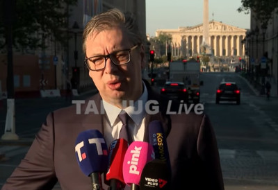 ПРЕДСЕДНИК ВУЧИЋ СЕ ОБРАТИО ИЗ ПАРИЗА: "Тешко је прогнозирати у свету у коме правила више нема“