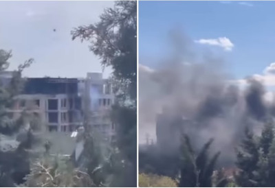 ЗГРАДА У РАДНИЧКОЈ У ПЛАМЕНУ Ватра захватила више спратова ВЕЛИКИ ПОЖАР НА ЧУКАРИЦИ Не зна се да ли има повређених (ФОТО, ВИДЕО)