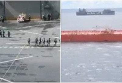 (ВИДЕО) АМЕРИЧКИ СПЕЦИЈАЛЦИ УПАЛИ НА ЈОШ ЈЕДАН ТАНКЕР ПОВЕЗАН СА ИРАНОМ! Вашингтон притисао поморске  руте