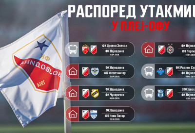 ОВО ЈЕ ВОШИН РАСПОРЕД У ПЛЕЈ-ОФУ: Црвено-бели дерби па кључне утакмице у борби за Европу на „Карађорђу“