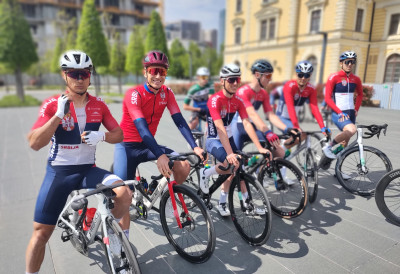 ДУШАН РАЈОВИЋ ПОБЕДНИК ПРВЕ ПОЛУЕТАПЕ бициклистичке трке Београд-Бањалука