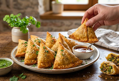 ТАЈНА САВРШЕНО ХРСКАВИХ ТРОУГЛИЋА Сочни месни фил у златном тесту који ће вас потпуно завести ПРОБАЈТЕ ИНДИЈСКЕ САМОСЕ