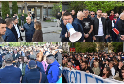 (ВИДЕО, ФОТО) ПРОТЕСТ ГРАЂАНА ПРОТИВ БРУТАЛНОГ ПОНАШАЊА ПОЛИЦАЈЦА ПРЕМА СТАРИЈЕМ ЧОВЕКУ Лидер напредњака Вучевић заједно са народом