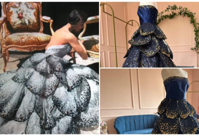 (ФОТО/ВИДЕО) ЛУКСУЗ У РУКАМА ЗРЕЊАНИНКЕ Домаћа дизајнерка направила верзију чувене ДИОР хаљине- Требало јој је ГОДИНУ ДАНА ручног рада!