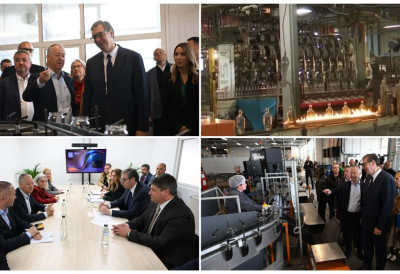 (ВИДЕО) СРБИЈА ЋЕ ПОСТАТИ ЈЕДАН ОД НАЈВЕЋИХ ИЗВОЗНИКА СТАКЛА Председник Вучић на отварању нове фабрике у Параћину!