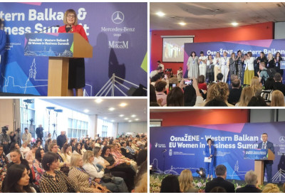 (ФОТО, ВИДЕО) НОВОСАДСКИ САЈАМ ПОСТАО ЕПИЦЕНТАР НОВЕ ЕКОНОМИЈЕ Стигле најмоћније предузетнице региона – „ОснаЖЕНЕ без ГРАНИЦА“