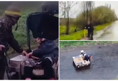 (ВИДЕО) РОБОТ СПАСАО СТАРИЦУ ИЗ РАТНЕ ОБЛАСТИ У УКРАЈИНИ Уништена јој кућа, а он јој поручио: "Бако, седи!"