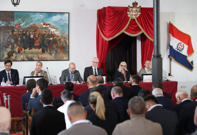 (ФОТО) ПРОМЕНЕ У ОЛИМПИЈСКОМ КОМИТЕТЕУ СРБИЈЕ: На Скупштини у Крагујевцу Дамира Штајнера на месту генсека заменио Дејан Бојовић, почасни председник Божидар Маљковић