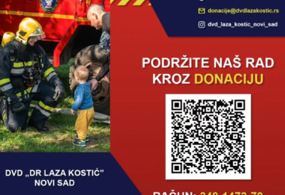 ВАТРОГАСЦИМА ЈЕ ПОТРЕБНА НАША ПОМОЋ Добровољне донације за набавку новог ватрогасног возила МОЖЕТЕ УПЛАТИТИ ОВДЕ