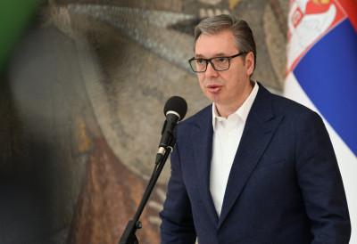 ПРЕДСЕДНИК ВУЧИЋ СЕ ОБРАЋА ИЗ ШАНГАЈА Бесмислен протест, џабе потрошене паре, немојте да продајете приче о 200.000 људи
