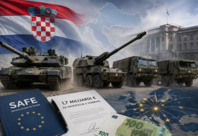 СУСЕДИ СЕ ЗАДУЖУЈУ ДА СЕ НАОРУЖАЈУ Хрватска зајми 1,7 милијарди евра за потребе војске