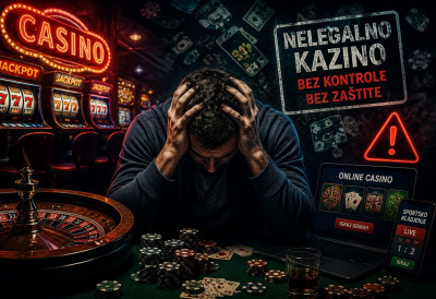 КОЛИКО ЈЕ У СРБИЈИ ЗАВИСНИКА ОД ИГАРА НА СРЕЋУ И ЗАШТО СУ НАЈЧЕЋЕ МУШКАРЦИ Ризици расту ван система НЕЛЕГАЛНА КРИПТО-КАЗИНА НАЈВЕЋА ПРЕТЊА