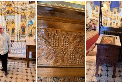 (ФОТО) ПРОФЕСОР ИСТОРИЈЕ ИЗ СУБОТИЦЕ ТРИ ДЕЦЕНИЈЕ СЕ БАВИ ДУБОРЕЗОМ Радомирова дела красе цркве од Суботице до Скадарског језера СТРПЉИВОСТ И МОЛИТВА НАЈВАЖНИЈИ