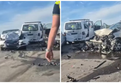 (ВИДЕО) Има тешко повређених! СТРАВИЧАН СУДАР КОД БАТАЈНИЧКЕ ПЕТЉЕ НА ПУТУ КА НОВОМ САДУ Ватрогасци и хитна интервенишу