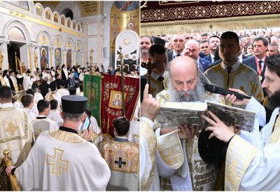 МОЋНА БЕСЕДА ПАТРИЈАРХА ПОРФИРИЈА НА СПАСОВДАН: Ове поруке обележиле су крај литије ка Храму Светог Саве