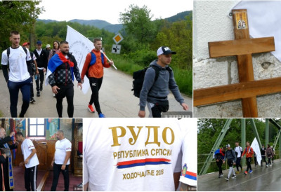 ПУТ ОСТРОГА КРЕНУЛА ОМЛАДИНА „Иде се НА КРИЛИМА ДУШЕ, а сваки корак је из срца" ПРЕКО 20 ХОДОЧАСНИКА ПЕШАЧИ ОД РУДОГ