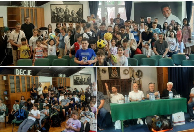 ДЕЧЈЕ СЕЛО ДОЧЕКАЛО ОЛИМПИЈЦЕ: Најмасовнији и најемотивнији Олимпијски час одржан за више од стотину малишанa у Сремској Каменици