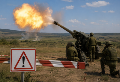 НЕ ПРИЛАЗИТЕ ОВОМ ПОДРУЧЈУ ЗАПУЦАЋЕ ТОПОВИ Војска упозорила грађане због артиљеријских гађања у Никинцима