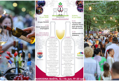 (ВИДЕО) ПАНЧЕВО WINE WEEKEND ДАНАС И СУТРА У НАРОДНОЈ БАШТИ Више од 40 винарија и 15 гастро излагача уз одличан музички програм