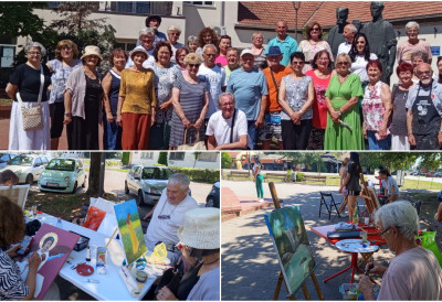 TRADICIJA I UMETNOST U NOVOM SJAJU U STEPANOVIĆEVU Slikari amateri na Vidovdanskoj likovnoj koloniji