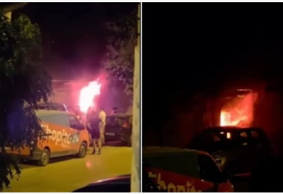 (VIDEO) Gori u centru Novog Sada! BUKNULA VATRA U KOSOVSKOJ ULICI Požar zahvatio napušteni objekat, stigli vatrogasci