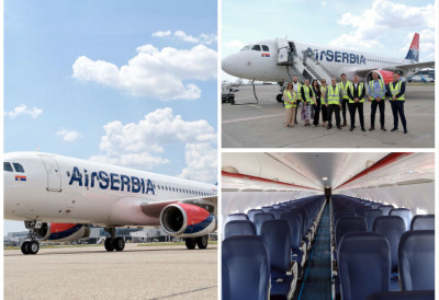 KOMPANIJA UBRZANO RASTE Novi erbas A320 stigao u flotu Er Srbije